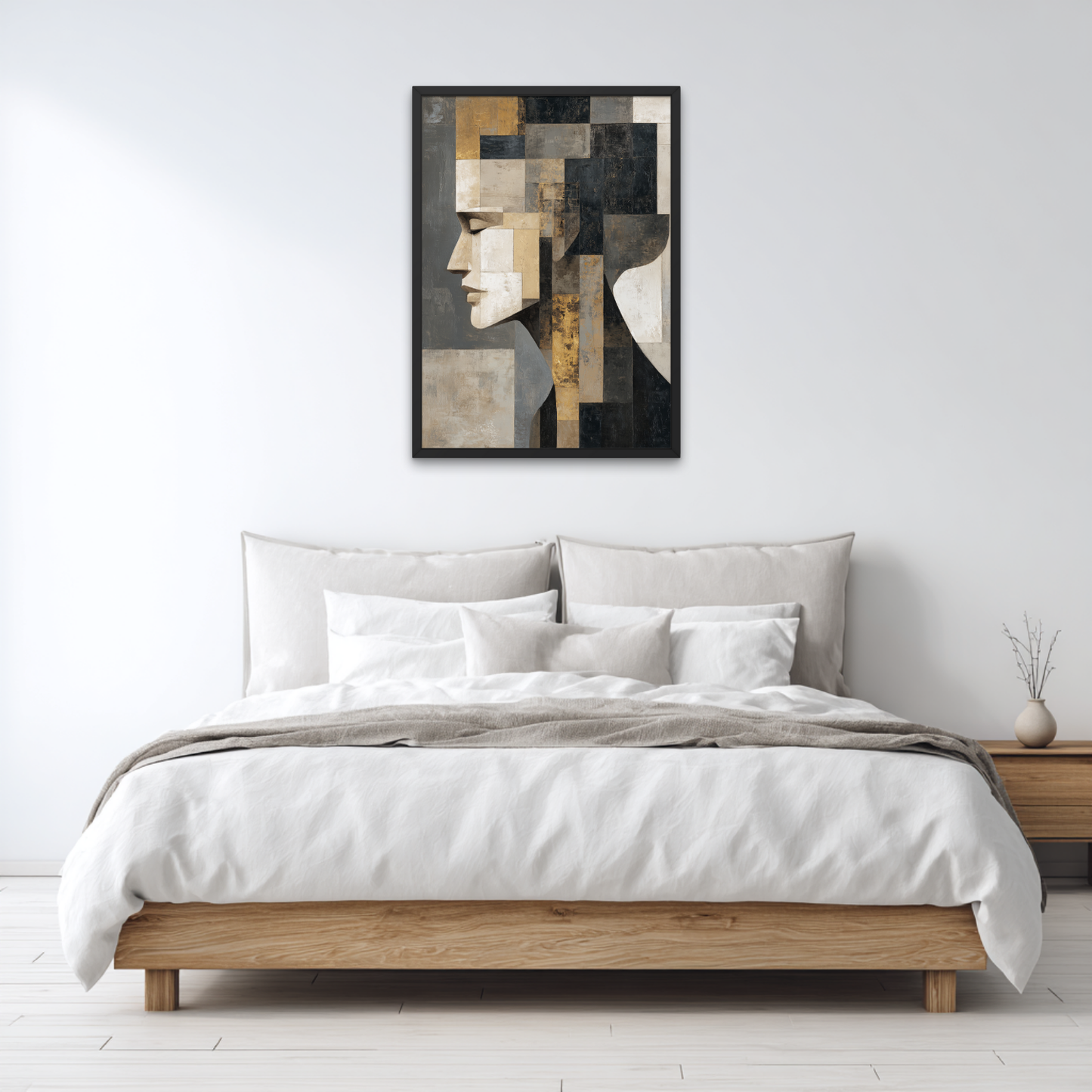 Aurum Veil Abstract Poster