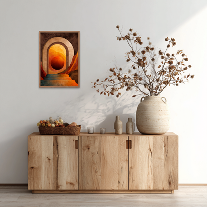 Portal of the Sun Boho Art Poster