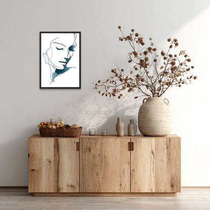 Hidden Smile Minimalistic Poster