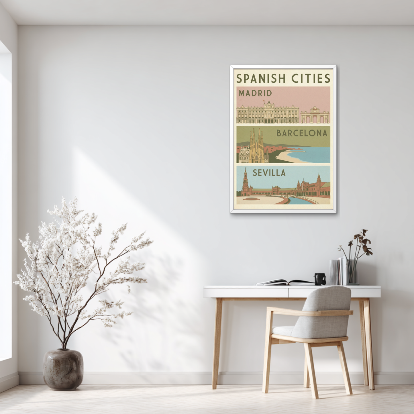 Spanish Cities Poster