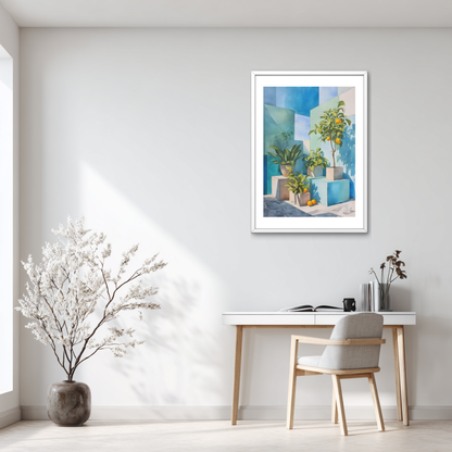 Blue Orange Poster