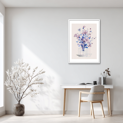 Purple Vase Poster