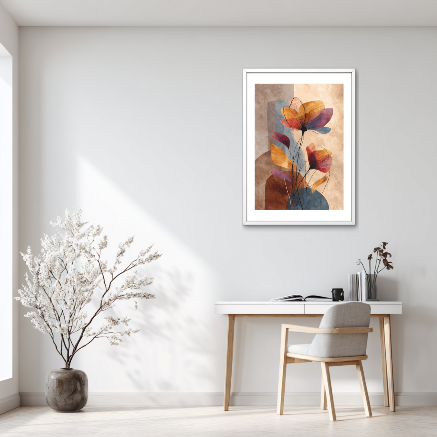 Amber Blossom Poster