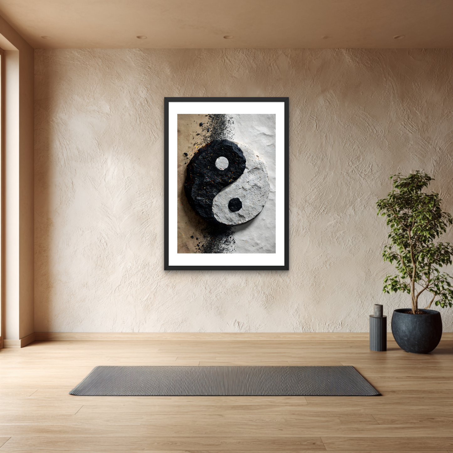Stone & Sand Yin-Yang Poster