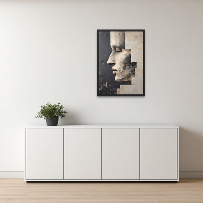 Fragmenta Silence Abstract Poster