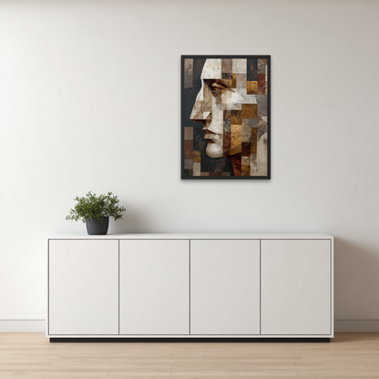 Silent Geometry Abstract Poster
