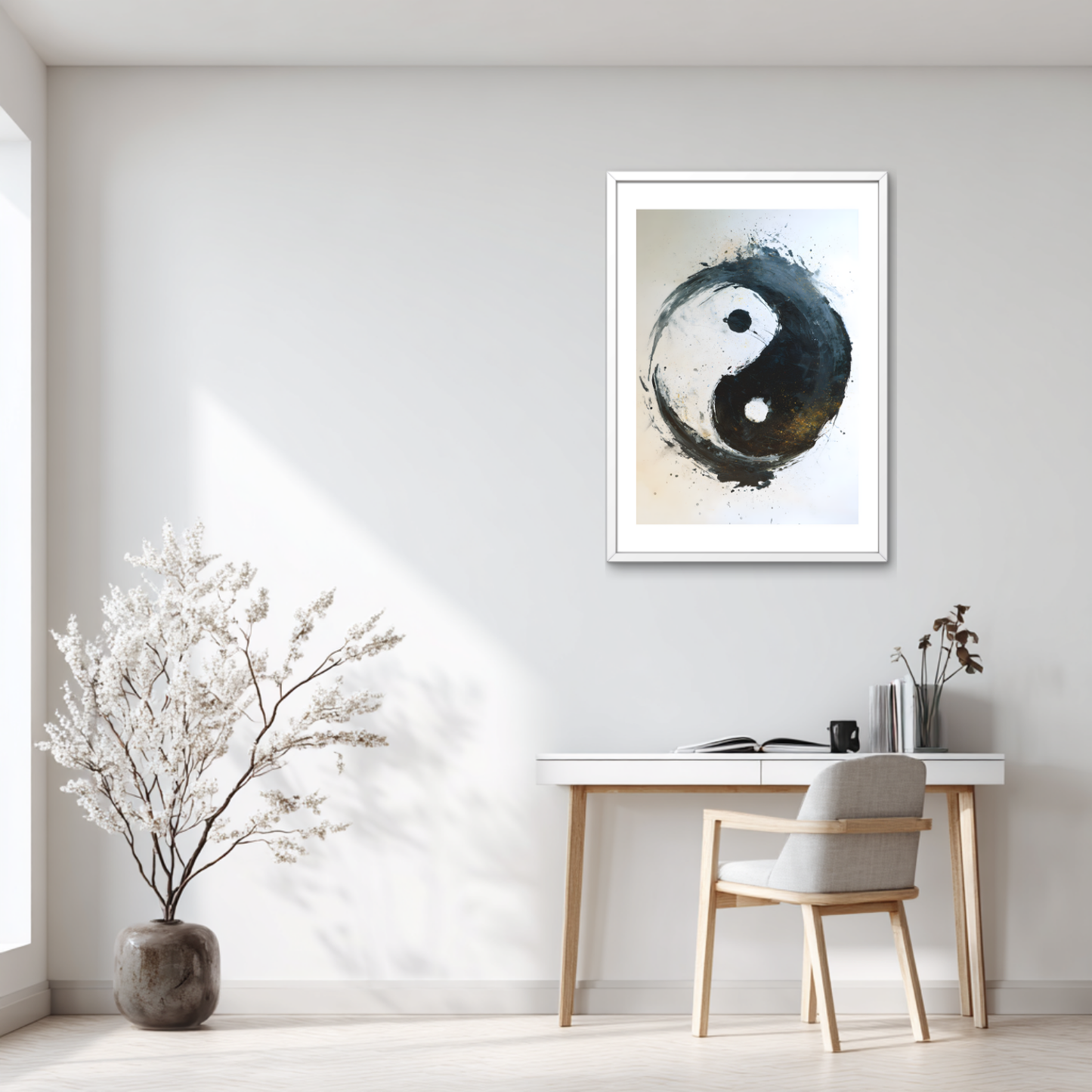 Calligraphy Harmony Yin-Yang Poster