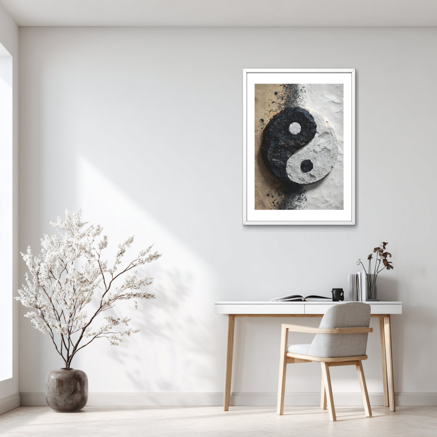 Stone & Sand Yin-Yang Poster