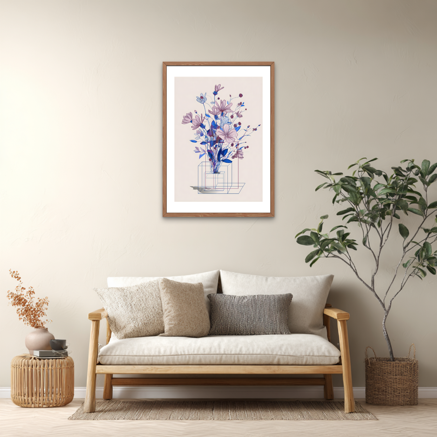 Purple Vase Poster