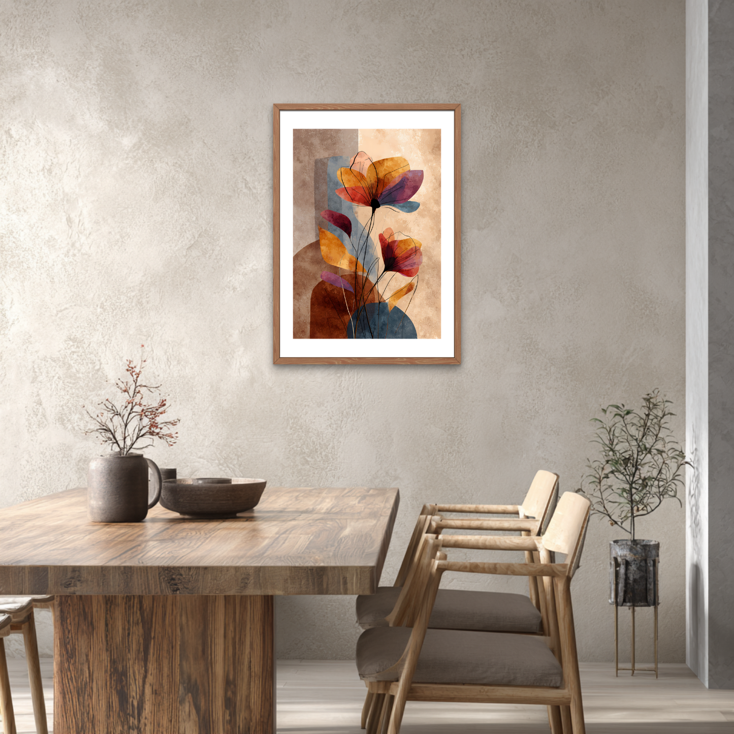 Amber Blossom Poster