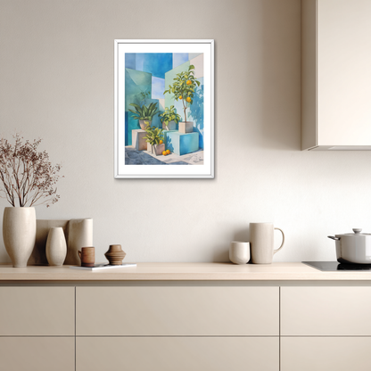 Blue Orange Poster