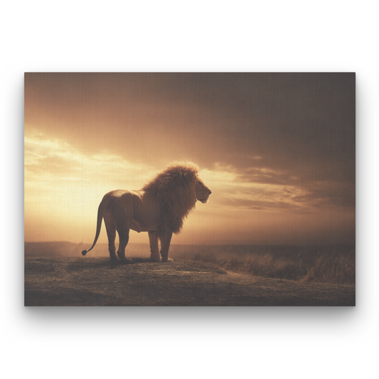 Majestic Lion Leinwandbild