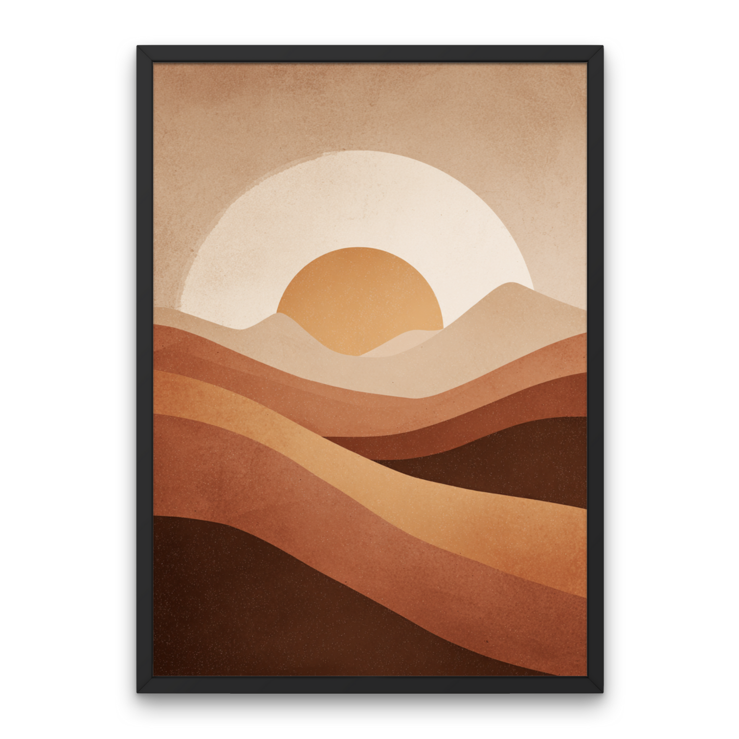 Rolling Hills Boho Art Poster
