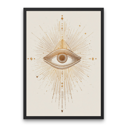 All Seeing Eye Boho Art Poster