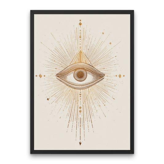 All Seeing Eye Boho Art Poster
