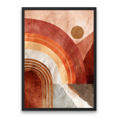 Arches in Stillness Boho Art Poster