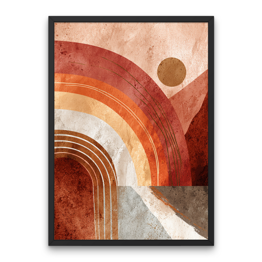 Arches in Stillness Boho Art Poster