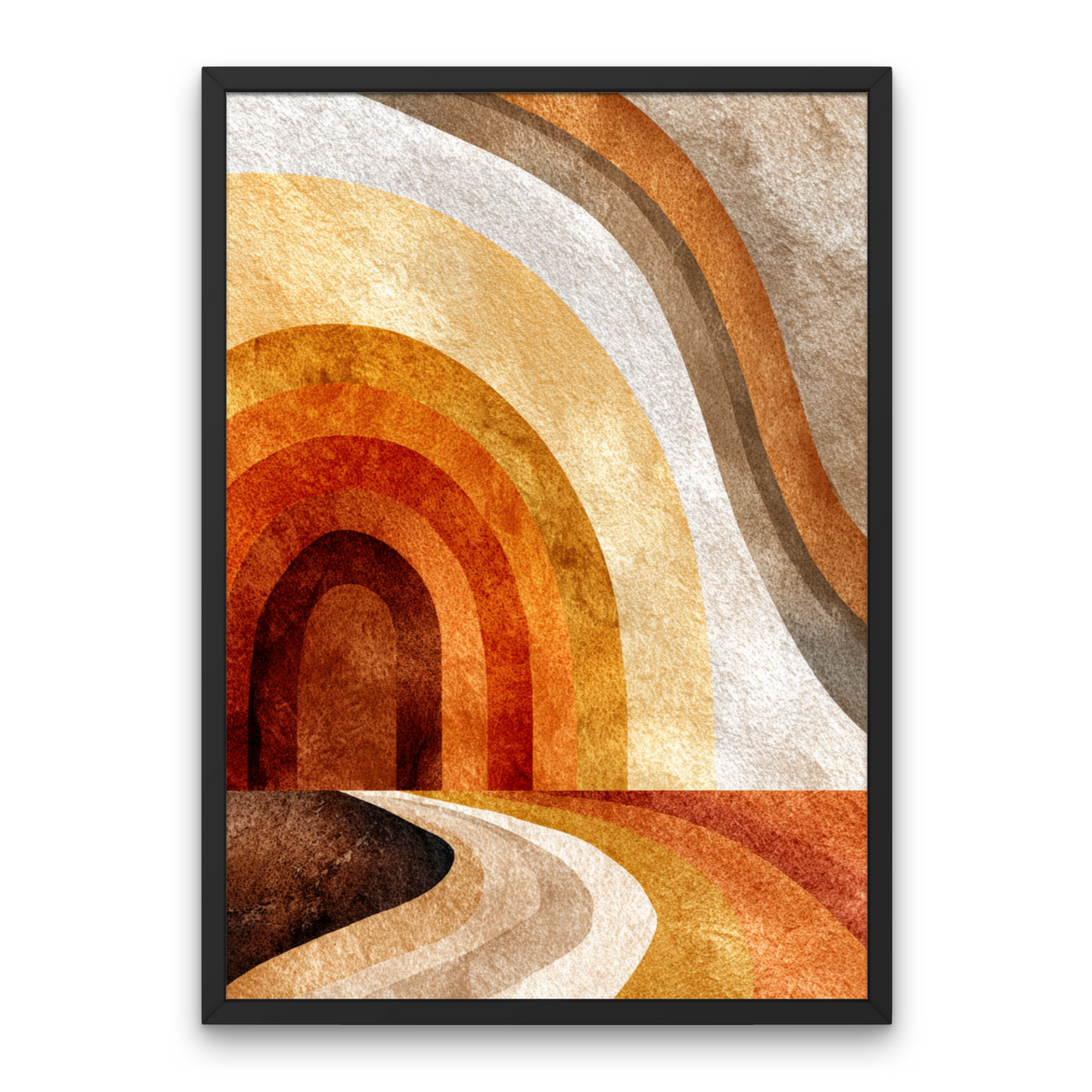 Flow of Silence Boho Art Poster