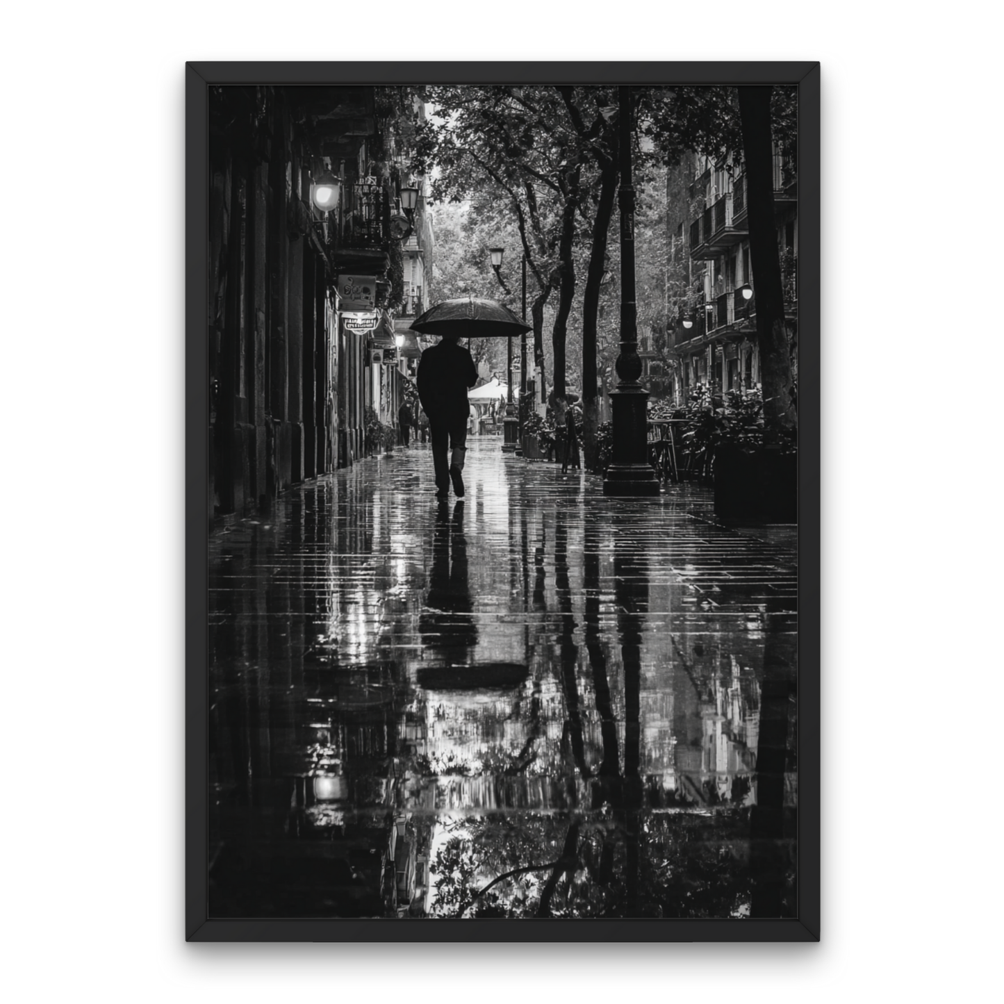 Rainy Day Solitude Poster