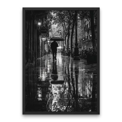 Rainy Day Solitude Poster