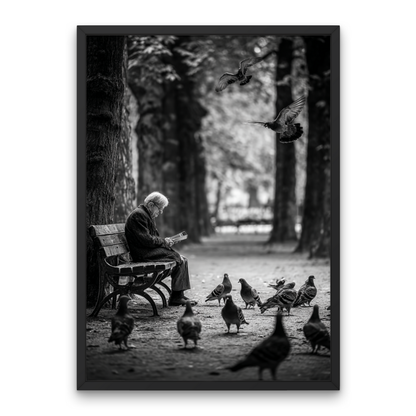 The Watcher on the Bench Poster