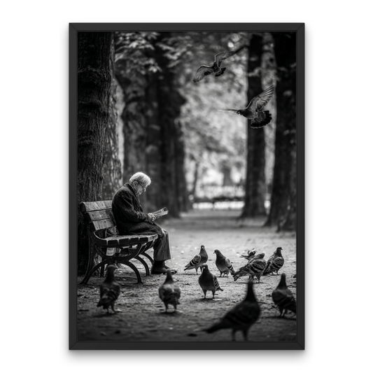 The Watcher on the Bench Poster