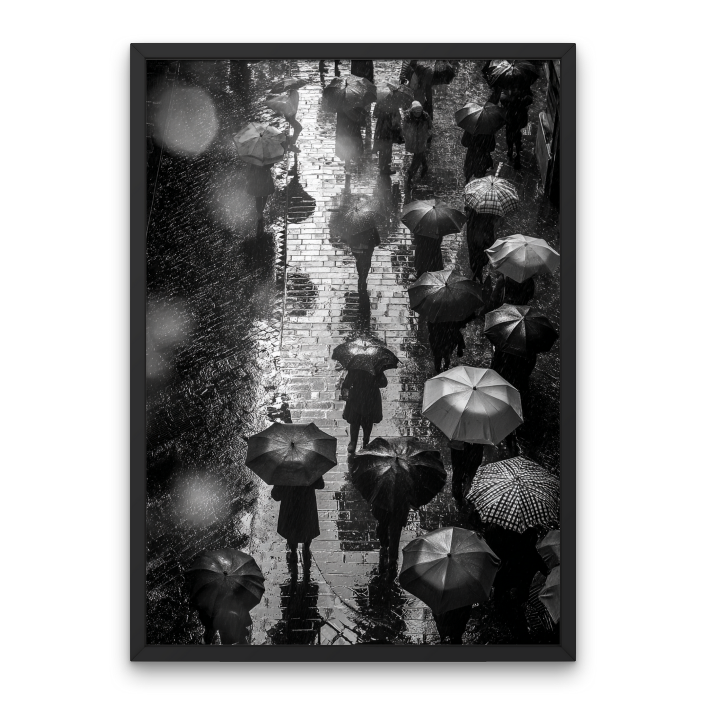 Umbrella Mosaic Poster