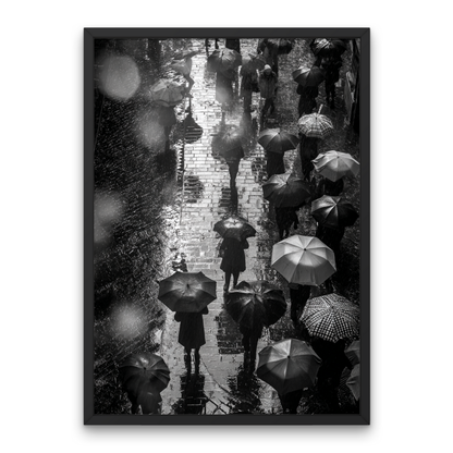 Umbrella Mosaic Poster