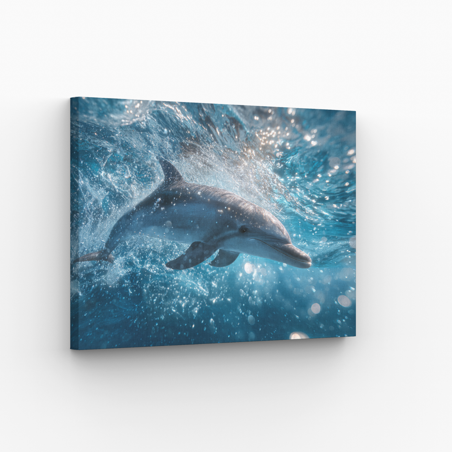 Playful Dolphin Leinwandbild