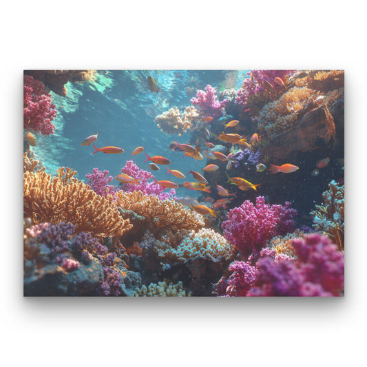 School of Coral Reef Leinwandbild