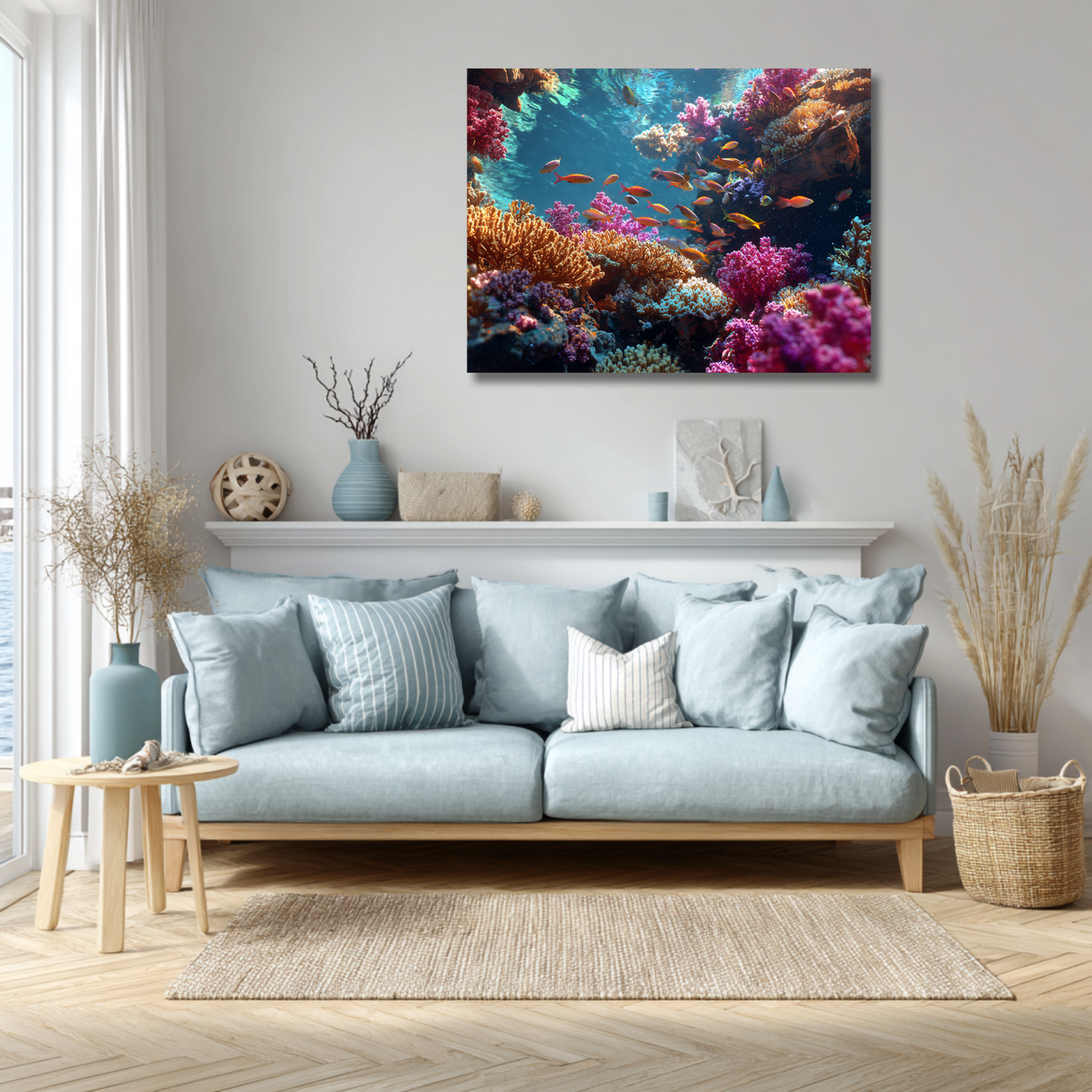School of Coral Reef Leinwandbild
